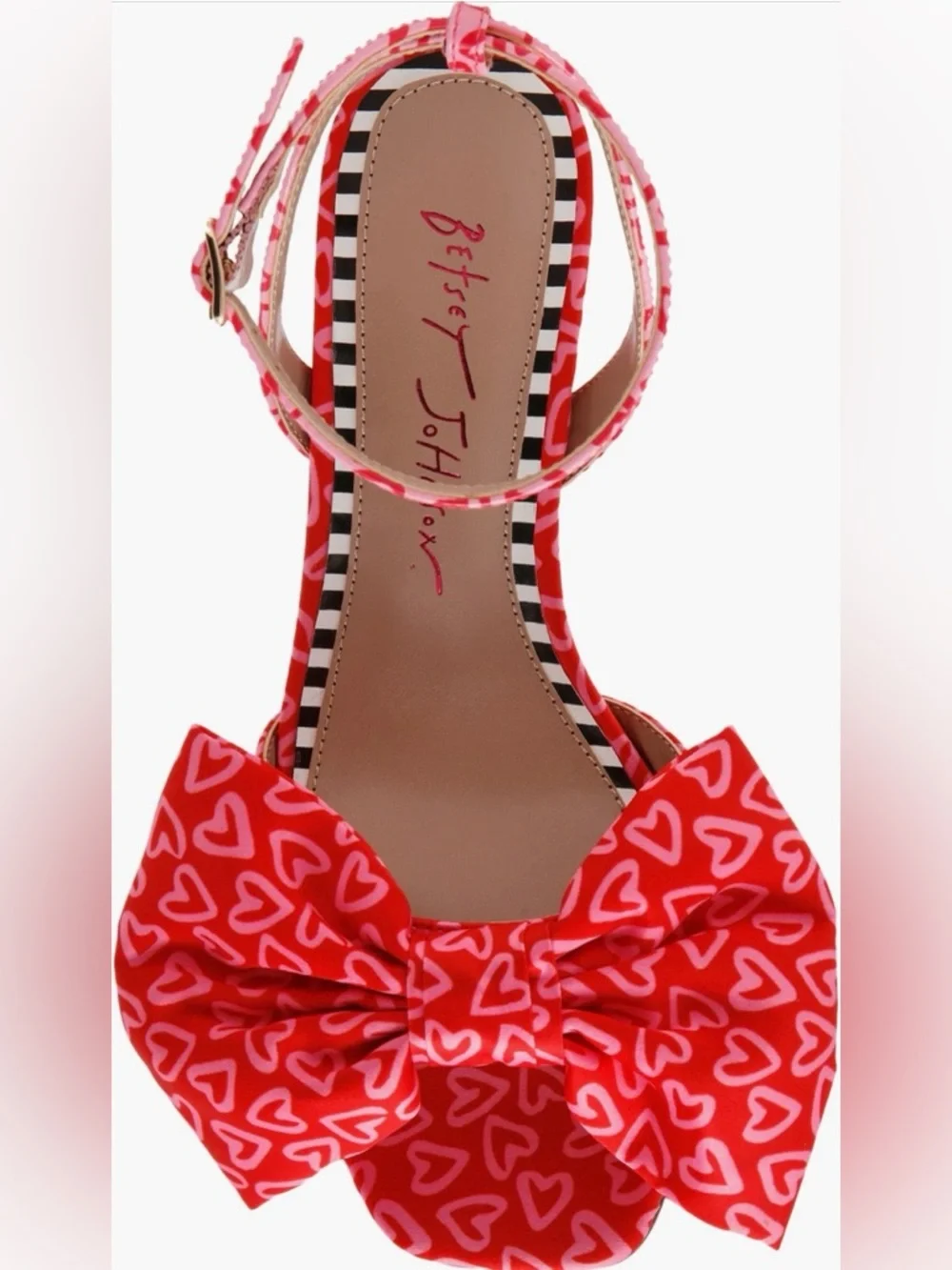 Blue By Betsey Johnson “Kendal” Strappy Heart Heels - Size 6 - NWT - Picture 4 of 7